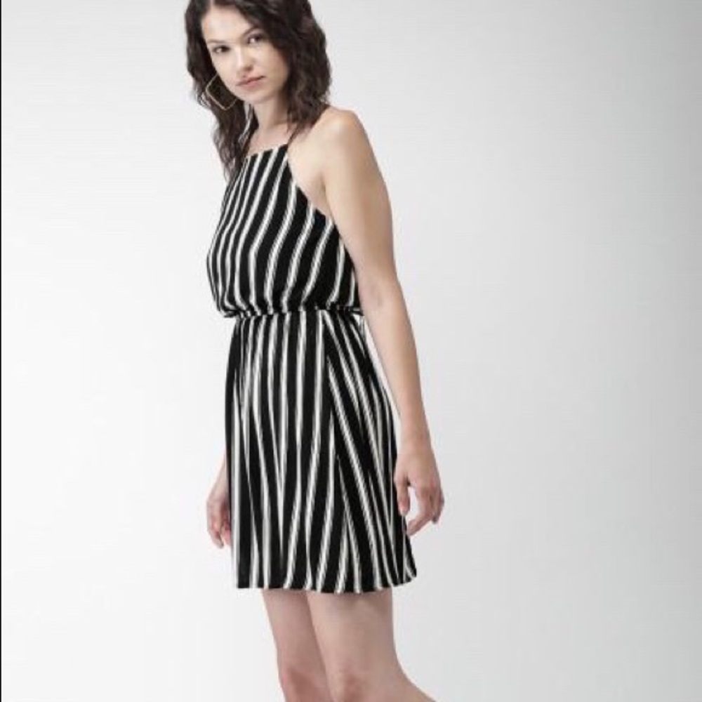 Forever 21 Black and White Stripe dress